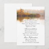 Carte D'accompagnement Détails du mariage de automne (Devant / Derrière)