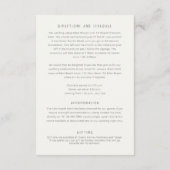 Carte D'accompagnement Détails du mariage de automne d'aquarelle de baies (Dos)