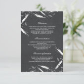 Carte D'accompagnement Détails du Mariage de automne de blé - Information (Debout devant)