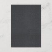 Carte D'accompagnement Détails du Mariage de automne de blé - Information (Dos)