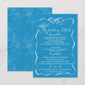 Carte D'accompagnement Détails du Mariage de citron tiré à la main Direct (Devant / Derrière)