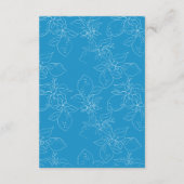 Carte D'accompagnement Détails du Mariage de citron tiré à la main Direct (Dos)