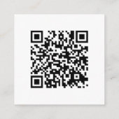 Carte D'accompagnement Détails du Mariage de code QR de script or élégant (Dos)