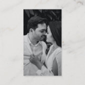 Carte D'accompagnement Détails du Mariage de code QR élégant (Dos)