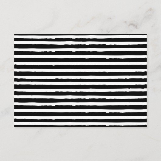 Carte D'accompagnement Détails du Mariage de code QR noir blanc (Dos)