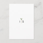 Carte D'accompagnement Détails du mariage de destination Palm Tree (Dos)