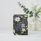 Carte D'accompagnement Détails du Mariage de germes floraux Information C (Debout devant)