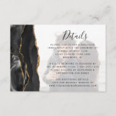 Carte D'accompagnement Détails du Mariage de superposition de la photo dé (Devant)