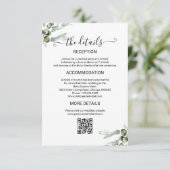Carte D'accompagnement Détails du Mariage de verdure (Debout devant)