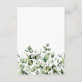 Carte D'accompagnement Détails du Mariage de verdure (Dos)