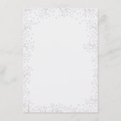 Carte D'accompagnement Détails du mariage élégant pour bébé (Dos)