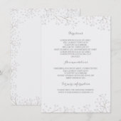 Carte D'accompagnement Détails du mariage élégant pour bébé (Devant / Derrière)