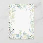 Carte D'accompagnement Détails du Mariage Fleur Delicate de Pré Anglais (Dos)