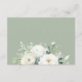 Carte D'accompagnement Détails du Mariage floral Eucalyptus (Dos)