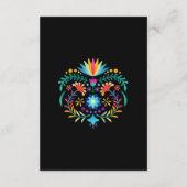 Carte D'accompagnement Détails du Mariage floral Fiesta (Dos)