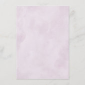 Carte D'accompagnement Détails du Mariage géométrique en fleurs violettes (Dos)