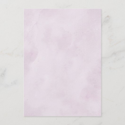 Carte D'accompagnement Détails du Mariage géométrique en fleurs violettes (Dos)