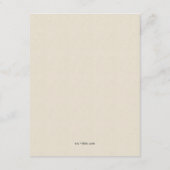 Carte D'accompagnement Détails du mariage Harry Potter | Château de Poudl (Dos)