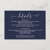 Carte D'accompagnement Détails du mariage Lumières de printemps Script Ma (Devant)