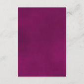Carte D'accompagnement Détails du mariage Magenta Raspberry Rose QR Code (Dos)