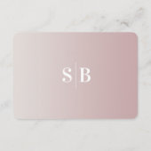 Carte D'accompagnement Détails du Mariage Ombre Off-White & Mauve (Dos)