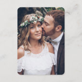 Carte D'accompagnement Détails du mariage ・ Photo et script élégant tenda (Dos)