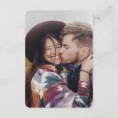 Carte D'accompagnement Détails du mariage ・ Photo et simple typographie r (Dos)