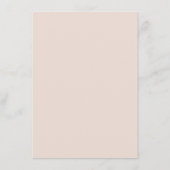 Carte D'accompagnement Détails du mariage rose pêche retro élégant (Dos)