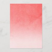 Carte D'accompagnement Détails du mariage rose vif (Dos)