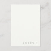 Carte D'accompagnement Détails du Mariage simple et chic Sea Glass ID1046 (Dos)