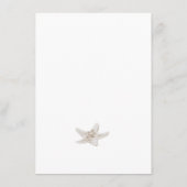 Carte D'accompagnement Détails du mariage sur le thème de la plage bleu o (Dos)