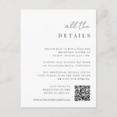 Carte D'accompagnement Détails du Mariage tout-en-un à script minimal mod (Devant)