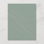 Carte D'accompagnement Détails du Mariage vert Sage de script simple (Dos)