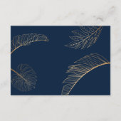 Carte D'accompagnement Détails du monogramme du compass de passeport de d (Dos)