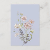 Carte D'accompagnement Détails du périphérique Boho Fleurs sauvages (Dos)