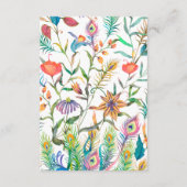 Carte D'accompagnement Détails du scénario Mariage floral (Dos)