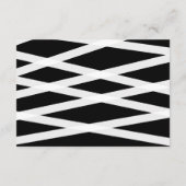 Carte D'accompagnement Détails du script de relaxation noir et blanc (Dos)