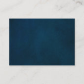 Carte D'accompagnement Détails du site Web géométrique de Navy Blush (Dos)