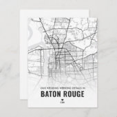 Carte D'accompagnement Détails du week-end Mariage Baton Rouge (Devant / Derrière)