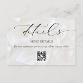 Carte D'accompagnement Détails élégants de la Mariage moderne (Devant)