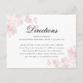 Carte D'accompagnement Détails élégants du Mariage floral (Devant)