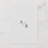 Carte D'accompagnement Détails élégants du Mariage floral (Dos)