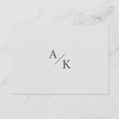 Carte D'accompagnement Détails élégants du Mariage floral (Dos)