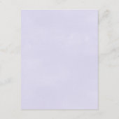 Carte D'accompagnement Détails et informations sur le mariage à la lavand (Dos)