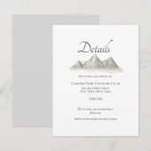 Carte D'accompagnement Détails et informations sur le Mariage de la chaîn (Devant / Derrière)