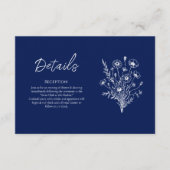 Carte D'accompagnement Détails fleur sauvage Elegance-Mariage (Devant)