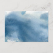 Carte D'accompagnement Détails, Floral bleu, bordeaux et violet (Dos)