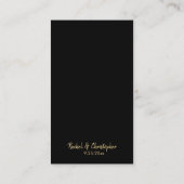 Carte D'accompagnement Détails Gold minimaliste Mariage Insertion Boîtier (Dos)