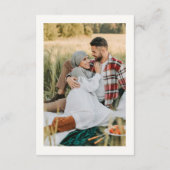 Carte D'accompagnement Details Heart QR Code RSVP Wedding  Enclosure Card (Dos)