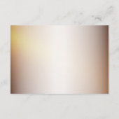 Carte D'accompagnement Détails mariage Golden Orange White Flower Elegant (Dos)